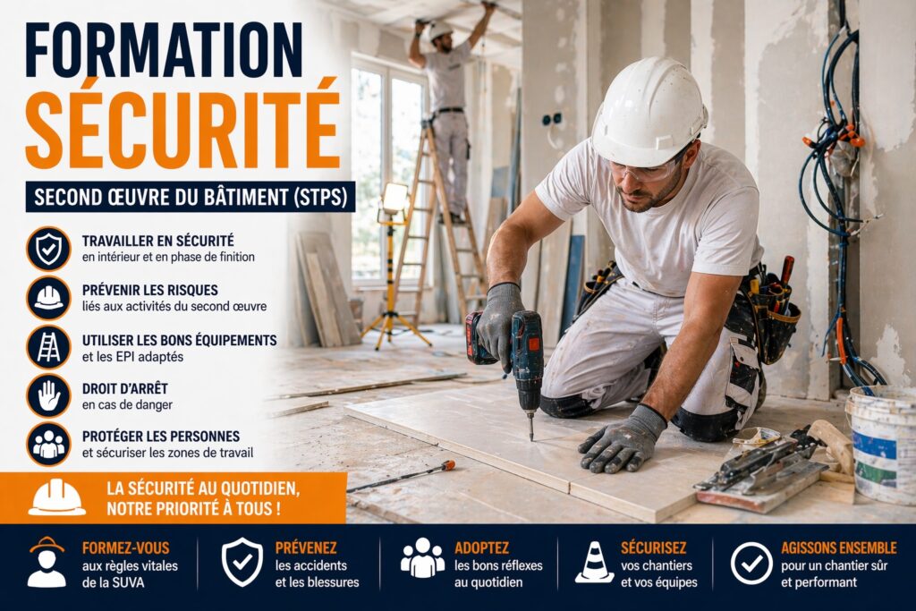 Formation Sécurité Second œuvre du bâtiment