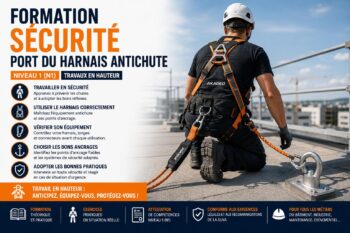 Formation Sécurité Port du harnais antichute (Niveau 1 - N1)